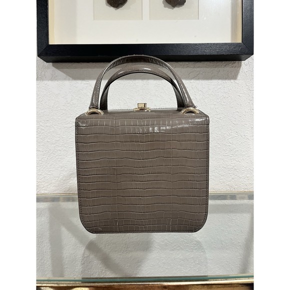 Aspinal Of London Gigi Crocodile Embossed Leather Bag - Picture 5 of 14